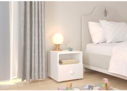 ADRK Éjjeliszekrény fiókkal EMI, Fehér Handle 1 - mindigbutor