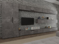 Mobiro Star Nappali Szekrénysor C85- Betonszürke színben - smartbutor