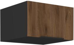 TEMPO KONDELA Felső szekrény, okapi dió/fekete, MENZO 60 NAGU-36 1F - mindigbutor