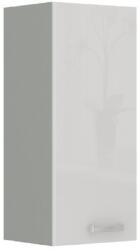 TEMPO KONDELA Felsőszekrény, fehér magasfényű, PRADO 30 G-72 - mindigbutor - 29 600 Ft