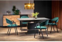 Halmar MARTIN asztal sötétszürke, lába fekete - mindigbutor