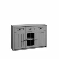 TEMPO KONDELA Komód, szürke, PROVANCE K3S - mindigbutor