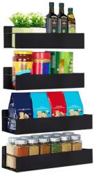 TEMPO KONDELA Polcok, 4 db, fekete, ZOBER TYP 2