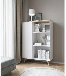 ADRK FONZI 90x40 polc, Fehér, Sonoma - mindigbutor