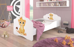 ADRK Ágy matraccal CASIMO LION 160x80, Fehér - smartbutor