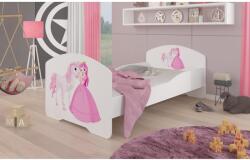 ADRK Ágy matraccal PEPE PRINCESS AND HORSE 160x80, Fehér - mindigbutor