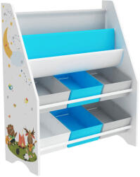 TEMPO KONDELA Rendszerező/Polcállvány játékokhoz, sokszínű/minta, DARLING TYP 1