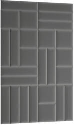 ELTAP Quadratta 120x195 kárpitozott panel, szürke - smartbutor