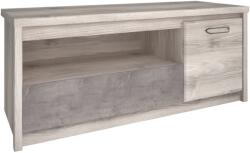 TEMPO KONDELA TV állvány 1D1S, nairobi gesztenye/onix, JESI NEW - mindigbutor