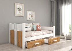 ADRK Parterowa ágy matraccal BIBI 200x90, Fehér, Artisan - smartbutor
