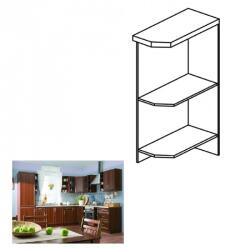 TEMPO KONDELA Alsószekrény D25PZ, jobbos, dió Milano, SICILIA - mindigbutor