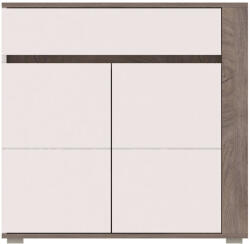 WIPMEB ARES AS3 komód tölgy ENDER. /fehér fényes - smartbutor