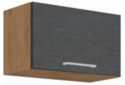 TEMPO KONDELA Felsőszekrény, tölgy lancelot/szürke matt, VEGA 60 GU-36 1F - smartbutor