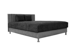 Miló Bútor Dragon szivacsos klasszikus franciaágy, sötétszürke-szürke (140 cm) - mindigbutor