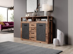 WIPMEB Luna Midi B Komód 2d4s Old Style Dark/matera - smartbutor