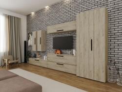 Mobiro Star Nappali Szekrénysor C93- Szürke tölgy színben - mindigbutor