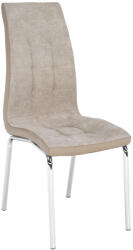 TEMPO KONDELA Étkezőszék, bézs/króm, GERDA NEW - smartbutor
