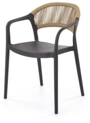 Halmar K582 szék, szín: fekete/natúr - smartbutor