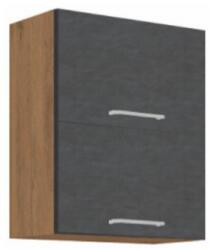 TEMPO KONDELA Felsőszekrény, tölgy lancelot/szürke matt, VEGA 60 GU-72 2F - mindigbutor