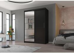 ADRK Tolóajtós szekrény tükörrel ESTI 150, Fehér, Fehér - mindigbutor