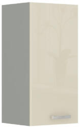 TEMPO KONDELA felsőszekrény, bézs magas fényezéssel, PRADO 40 G-72 1F - smartbutor