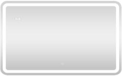 Global Viva AURA Led TOUCH fürdőszobai tükör - páramenetesítővel - órával - 100 x 70 cm