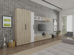 Mobiro Star nappali - Szürke tölgy és Fehér - C38