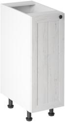 TEMPO KONDELA alsószekrény D30, balos, fehér/sosna andersen, PROVANCE - mindigbutor - 35 055 Ft