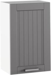 TEMPO KONDELA Felső szekrény, sötétszürke/fehér, JULIA TYP 5 - mindigbutor