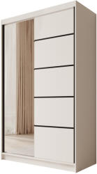 ADRK Tolóajtós szekrény Castello 120, Fehér, Fehér