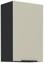 TEMPO KONDELA Felső szekrény, cashmere/fekete, ARAKA 45 G-72 1F - mindigbutor