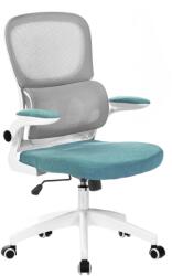 TEMPO KONDELA Irodai szék, barna/neomint/fehér, RAMIRO - mindigbutor