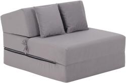 TEMPO KONDELA Összecsukható matrac/fotel, 2v1, világosszürke, PELOS - mindigbutor