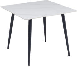 Fortrade Asztal adria 90x90x75 cm hg márvány fehér - smartbutor