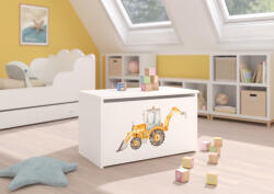 ADRK DARIA játéktároló láda, Fehér, Digger