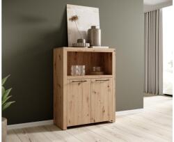 ADRK Kétajtós JANEZ komód, Artisan, Fekete - mindigbutor