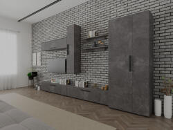 Mobiro Star Nappali Szekrénysor C69- Betonszürke színben - smartbutor