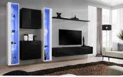 Wipmeble SWITCH 26 szekrénysor XVI fekete-fehér - mindigbutor