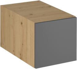 TEMPO KONDELA Felső szekrény, artisan tölgy/szürke matt, LANGEN N40 - mindigbutor