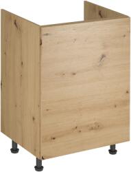 TEMPO KONDELA Mosogató szekrény, artisan tölgy, univerzális, LANGEN D60Z - mindigbutor