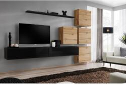 Wipmeble SWITCH 26 szekrénysor IX artisan-fekete - mindigbutor