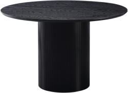 TEMPO KONDELA Étkezőasztal, fekete, átmérő 120 cm, MAHIR TYP 2 - smartbutor