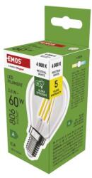 EMOS Glob LED cu filament mini, clasa A/ E14 / 3, 8 W (60 W) / 806 lm / Alb neutru