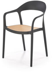 Halmar K530 szék fekete / natúr - smartbutor
