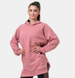 NEBBIA Everyday Hero Old Rose női hosszított kapucnis pulóver - NEBBIA L