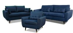 Milo Lucyna 3+2+1 garnitúra, sötétkék - mindigbutor