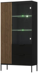 ELTAP Meorati 100 vitrin fekete, artisan oak vitrin, fekete - smartbutor