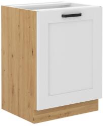 TEMPO KONDELA Alsó szekrény, fehér/artisan tölgy, LULA 60 D 1F BB - mindigbutor