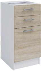 TEMPO KONDELA alsószekrény, tölgy sonoma/fehér, FABIANA S - 40SZ2 - mindigbutor