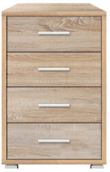 WIPMEB Office line 009 komód kom 4s/53/77 sonoma tölgy - smartbutor